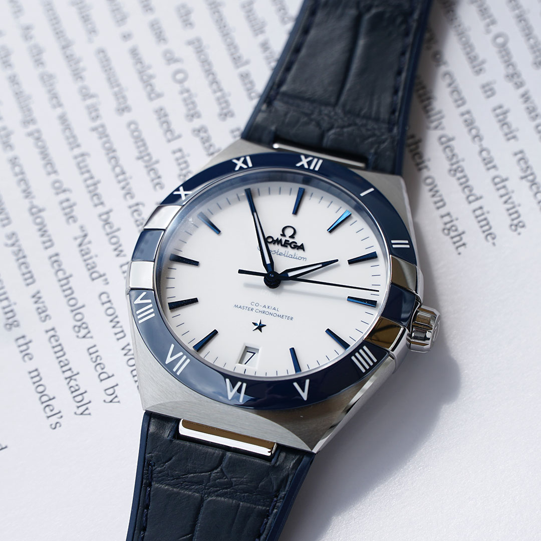 OMEGA CONSTELLATION CO‑AXIAL MASTER CHRONOMETER 41 MM 131.33.41.21.04.001 Thép không gỉ - Steel on leather strap