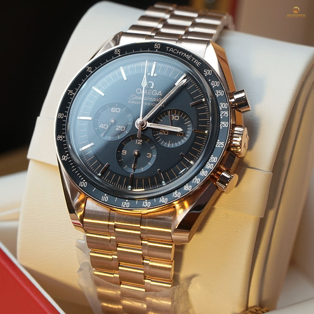 Omega Speedmaster MoonWatch Professional Co-Axial Master Chronometer Chronograph 42 MM 310.60.42.50.01.001 Vàng hồng 18K Sedna Gold, phiên bản đặc biệt chỉ dành cho Boutique