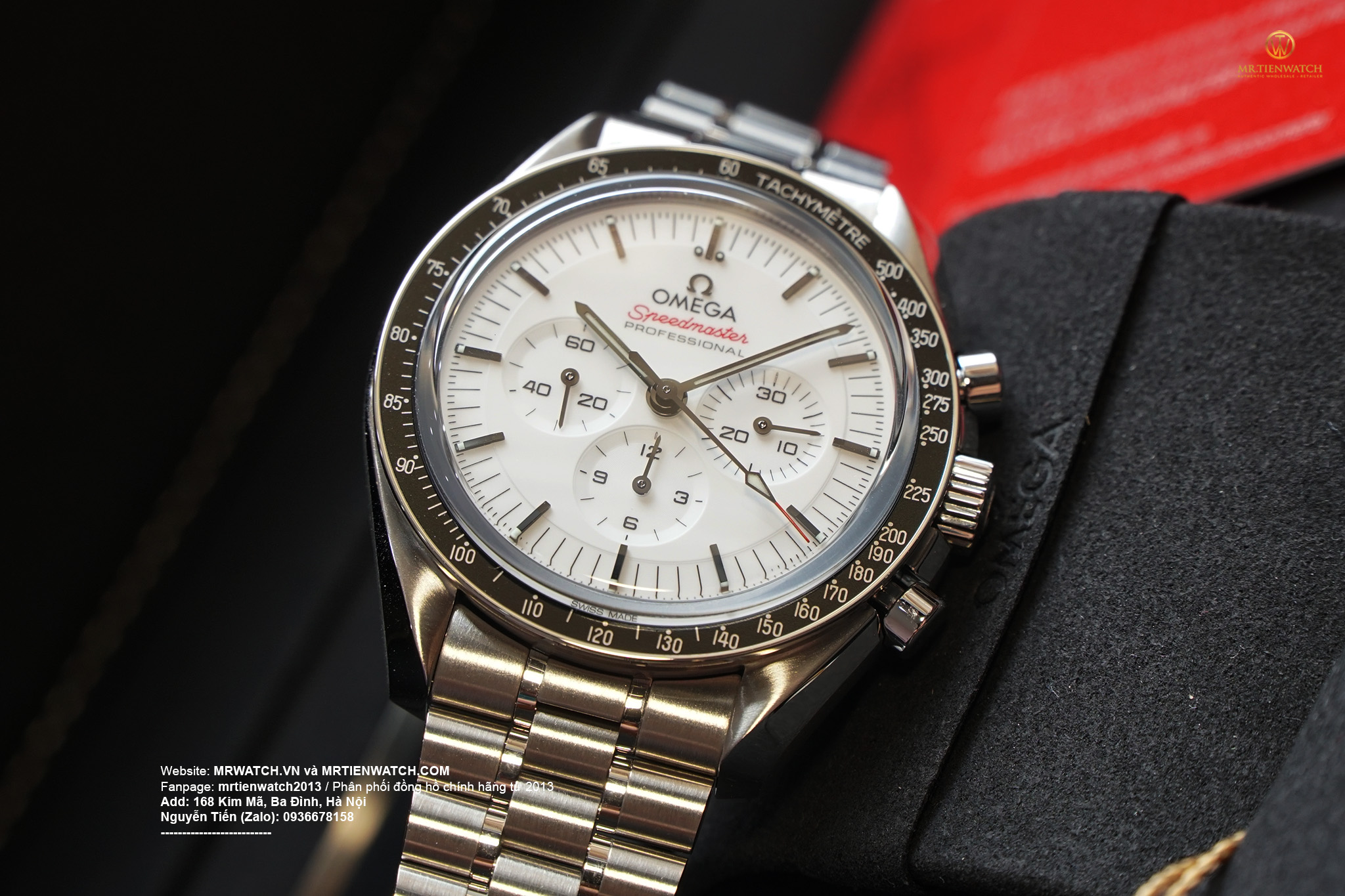 OMEGA SPEEDMASTER MOONWATCH PROFESSIONAL CO‑AXIAL MASTER CHRONOMETER CHRONOGRAPH 42 MM 310.30.42.50.04.001 New model 2024, mặt số trắng, kính saphire 2 mặt