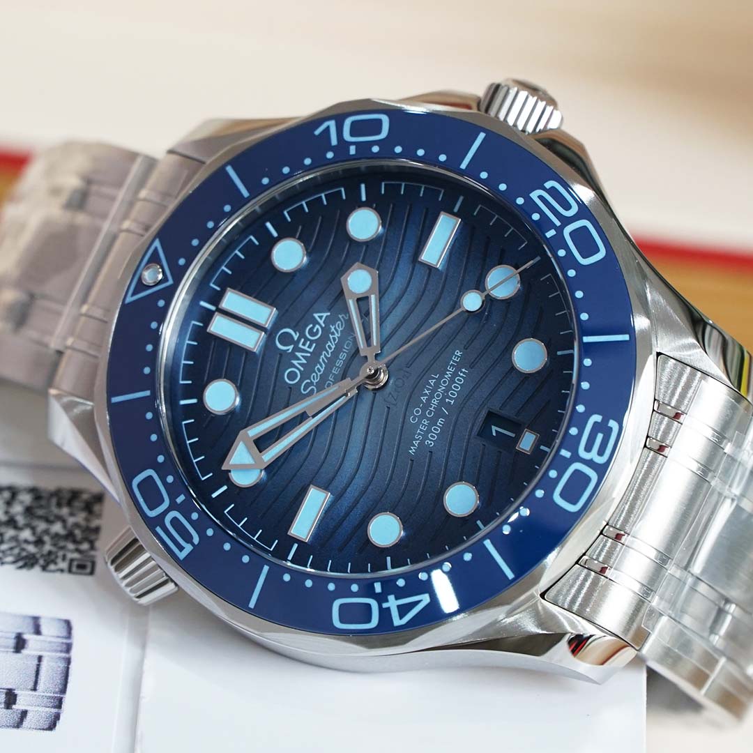 Omega Seamaster Diver 300M Co‑Axial Master Chronometer 42 MM 210.30.42.20.03.003 Summer Blue New model 2023