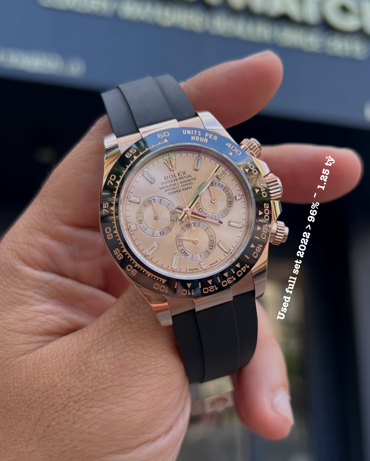 [ Đã bán, có thể tìm Deal giá Best] Used Full Set 2022 Rolex Cosmograph Daytona 40 MM 116515-0061