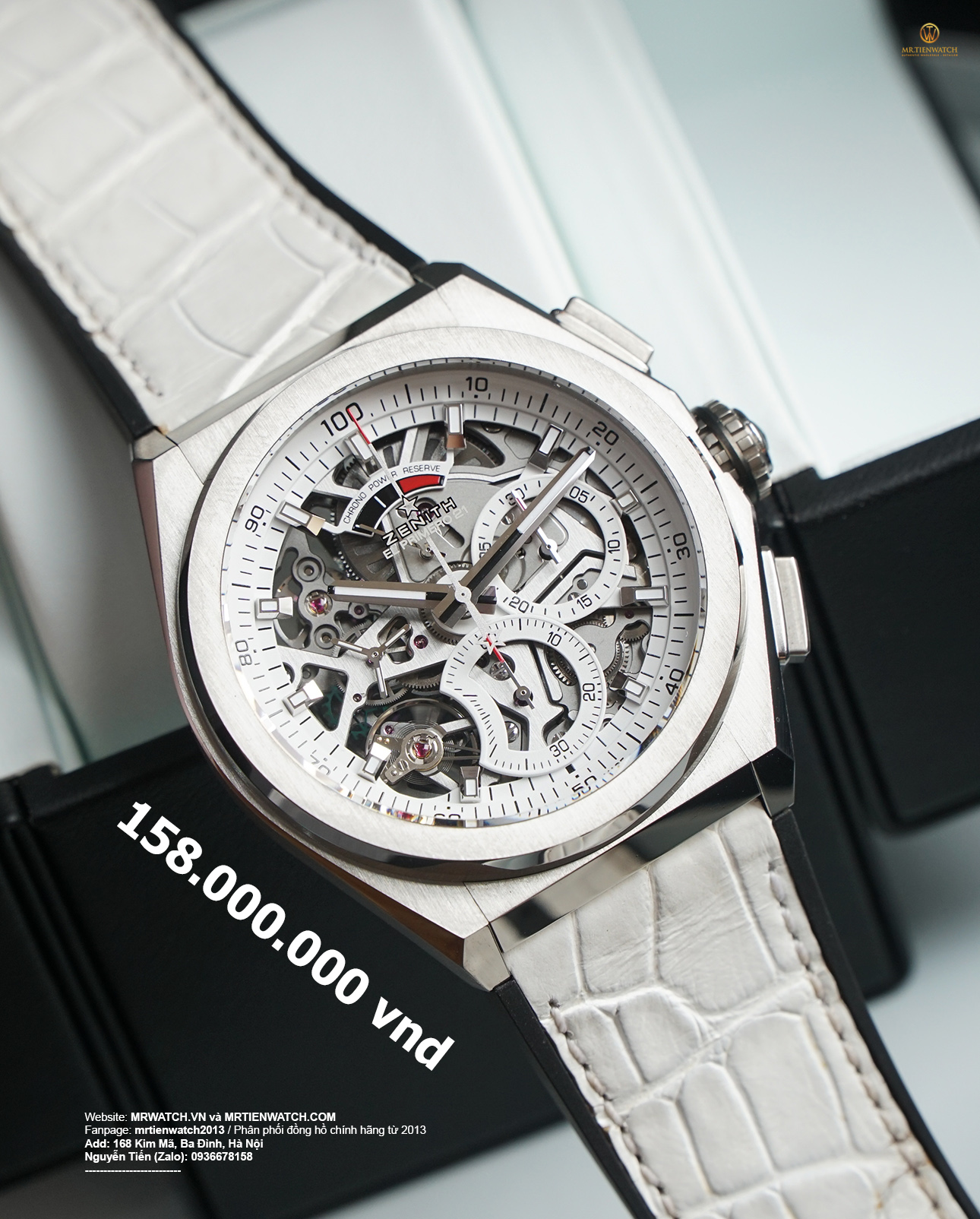 Used Full Set Zenith Defy El Primero 21 Japan Edition White Chronograph 95.9003.9004/78.R588