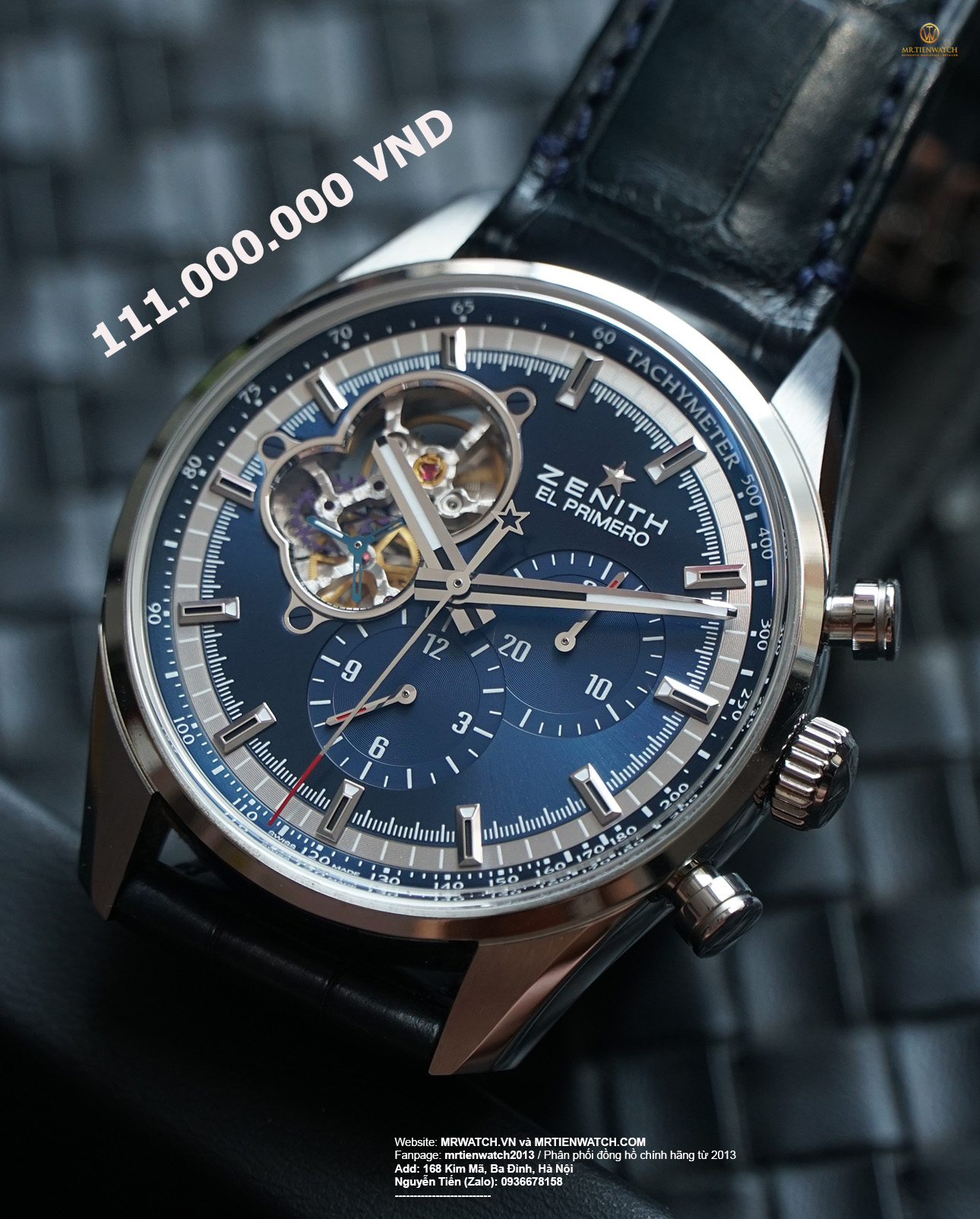 Used full set  Zenith El Primero Chronomaster Charles Vermot 42mm 03.20416.4061/51.C700